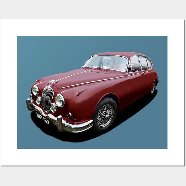 Jaguar Mk2 Wall Art by candcretro